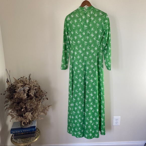 Vintage - 70s Floral Handmade Maxi Dress - Size S/M - Picture 2 of 11